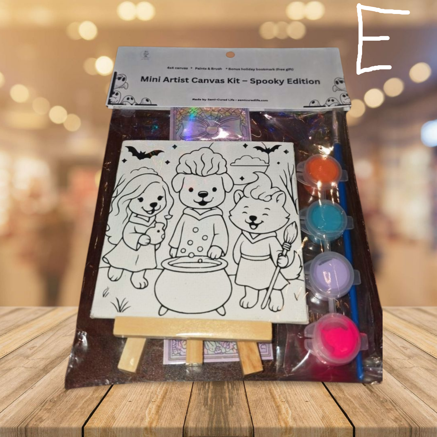 Halloween Art Kit 4x4 Mini Canvas