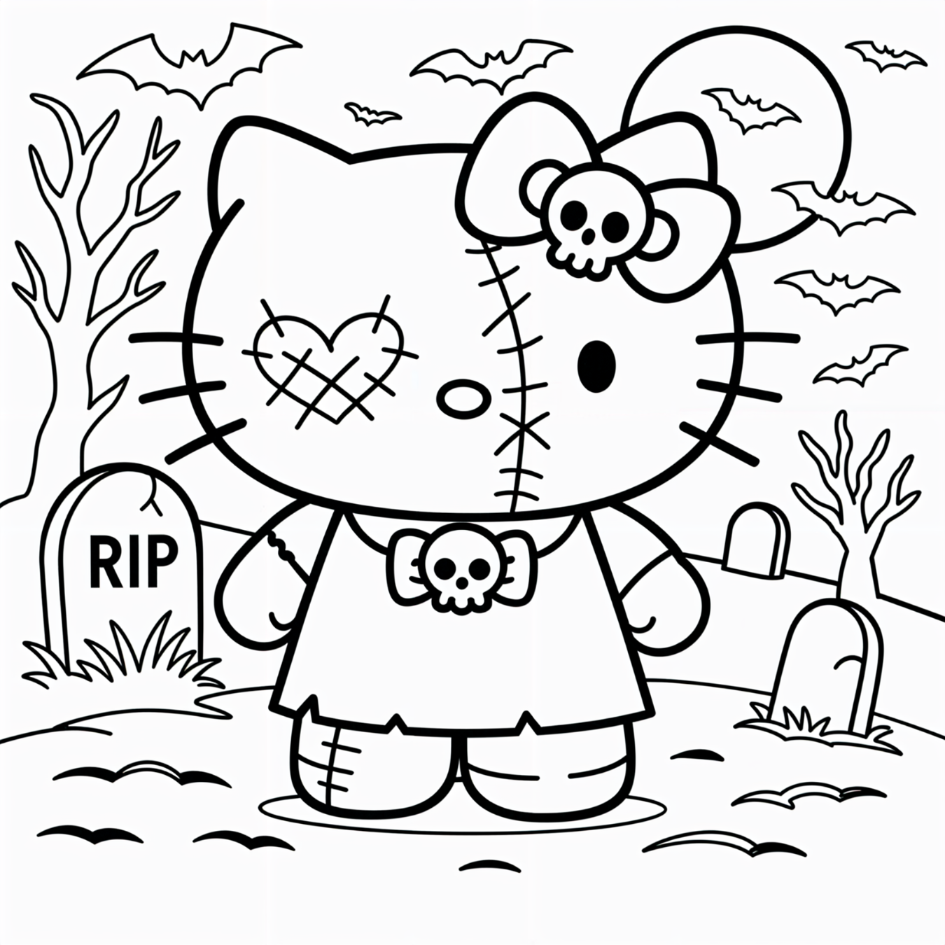 Hello Kitty, Halloween, Mini Canvas