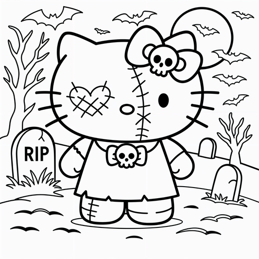 Hello Kitty, Halloween, Mini Canvas