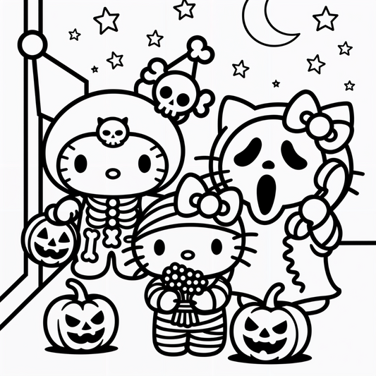 Hello Kitty, Halloween, Mini Canvas