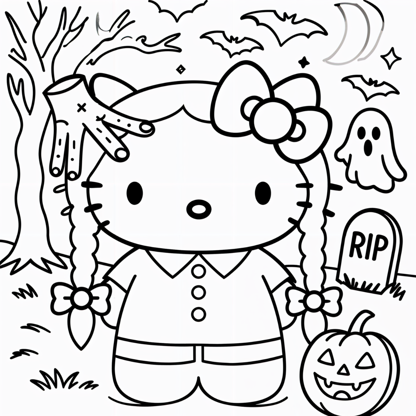 Hello Kitty, Halloween, Mini Canvas