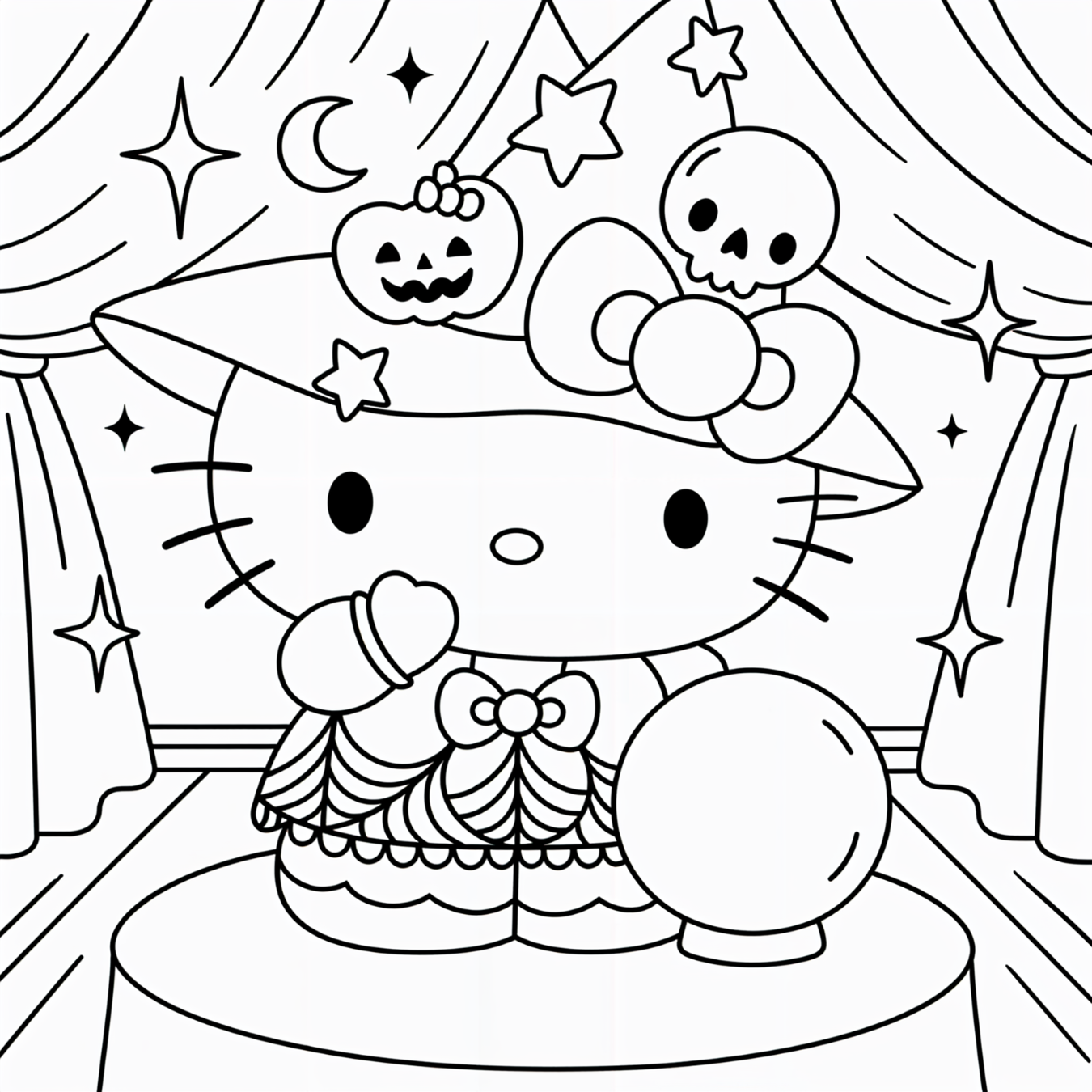 Hello Kitty, Halloween, Mini Canvas