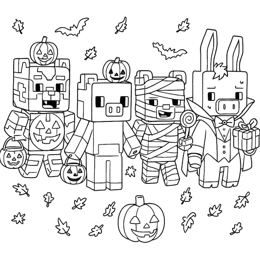 Minecraft, Halloween 9x12
