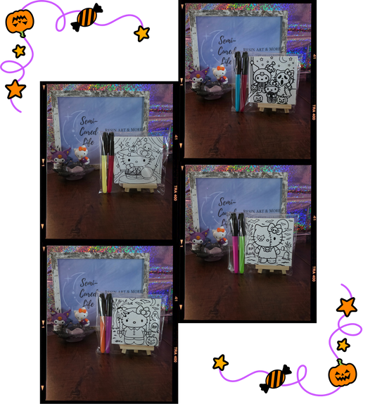 Little Canvas, Big Joy: Painting My Melody & Kuromi with My 2-Year-Old