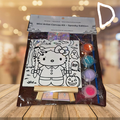 Halloween Art Kit 4x4 Mini Canvas