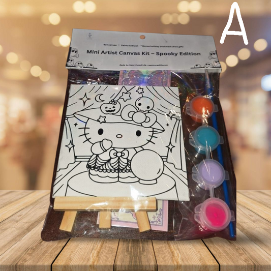 Halloween Art Kit 4x4 Mini Canvas