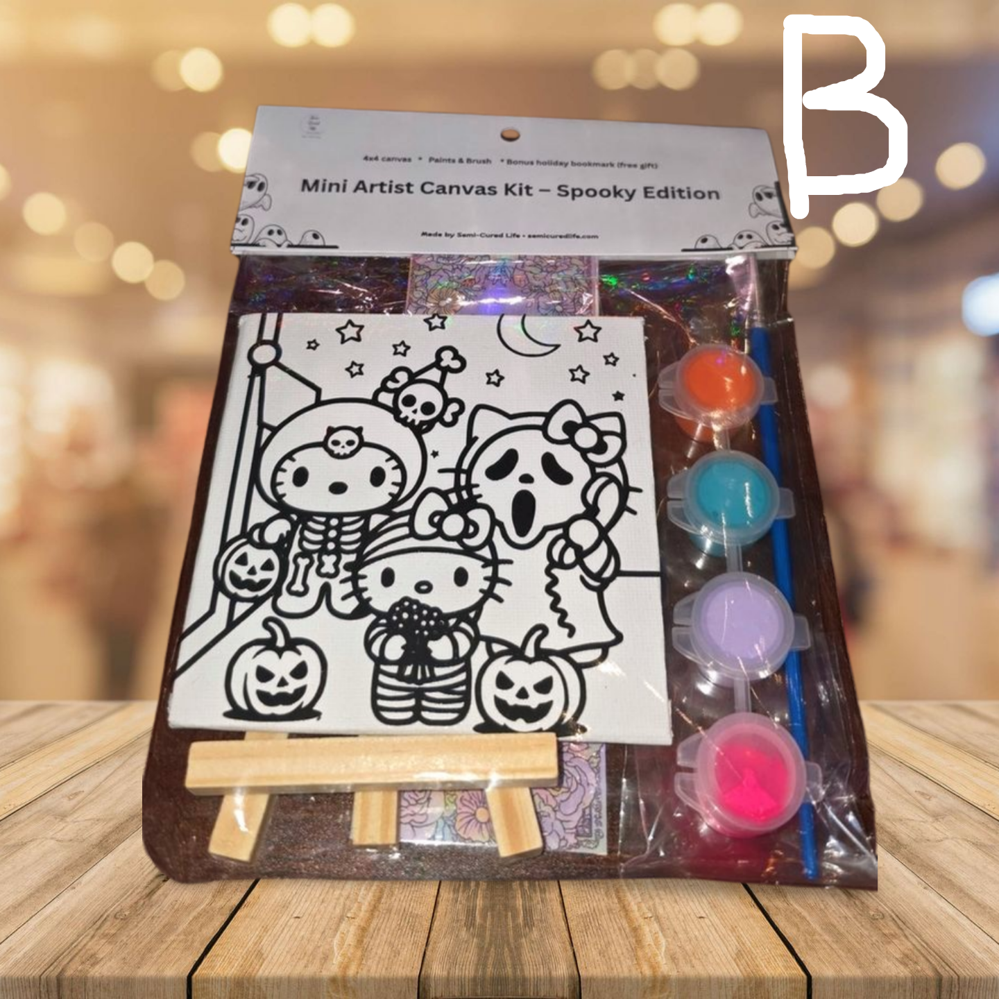 Halloween Art Kit 4x4 Mini Canvas