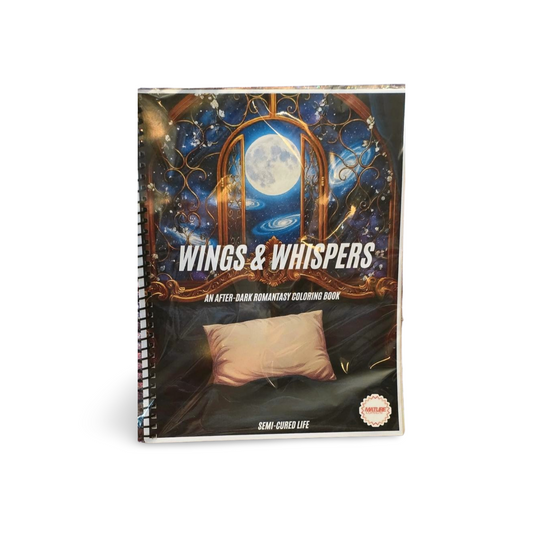 Wings & Whispers — After-Dark Romantasy Coloring Book