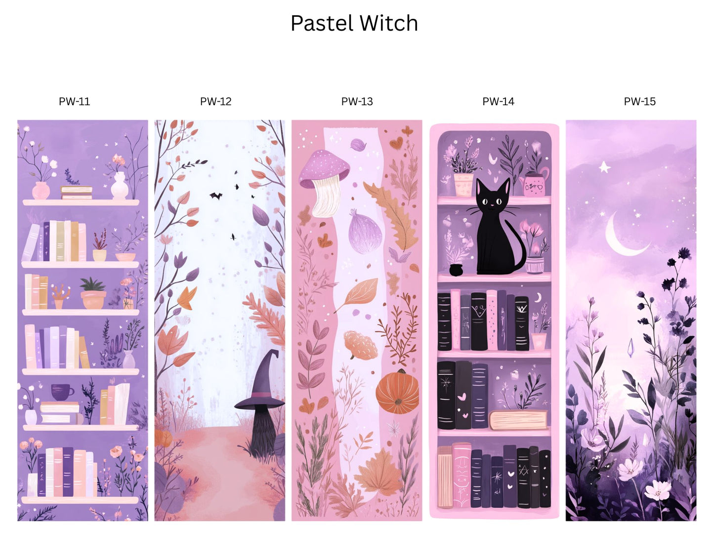 🌙 Cozy Witch Bookmark Collection