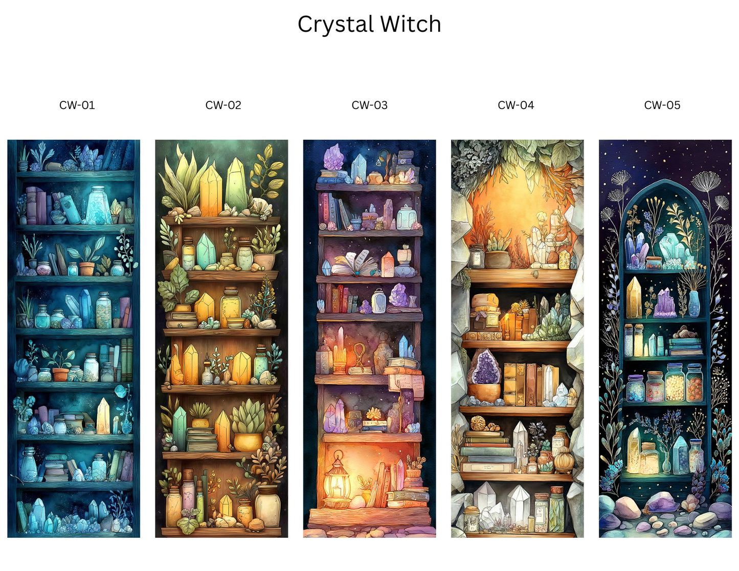 🌙 Cozy Witch Bookmark Collection