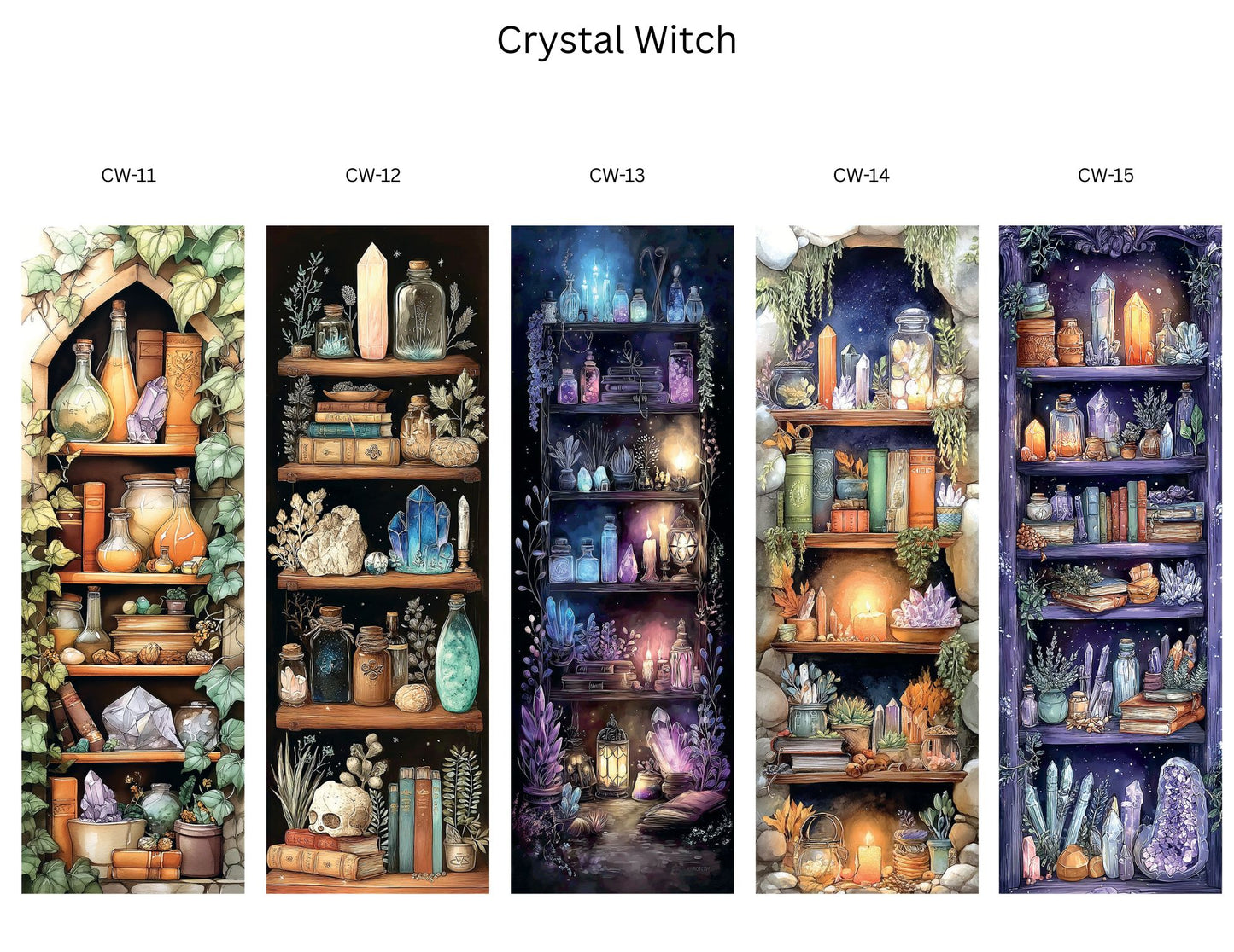 🌙 Cozy Witch Bookmark Collection