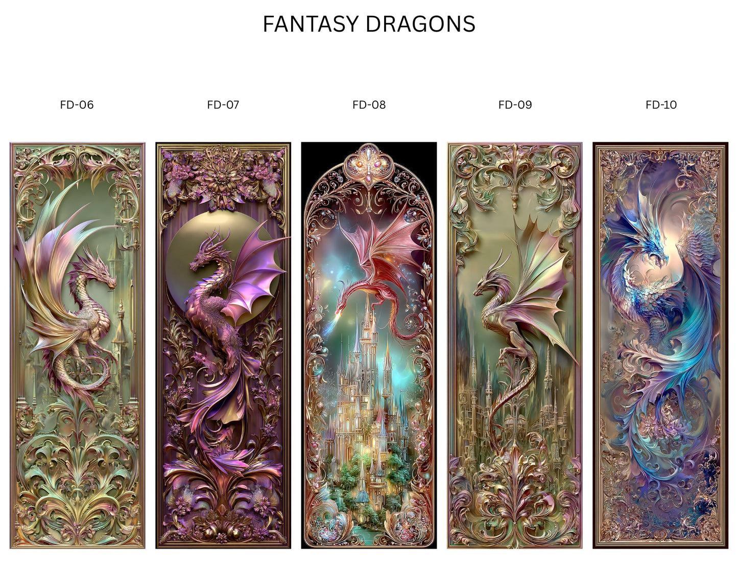🐉 Fantasy Dragons Bookmark Collection