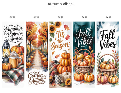 🍁 Autumn Vibes Bookmark Collection | Cozy Fall & Halloween Magic | Handmade by Semi-Cured Life