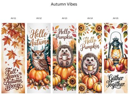 🍁 Autumn Vibes Bookmark Collection | Cozy Fall & Halloween Magic | Handmade by Semi-Cured Life