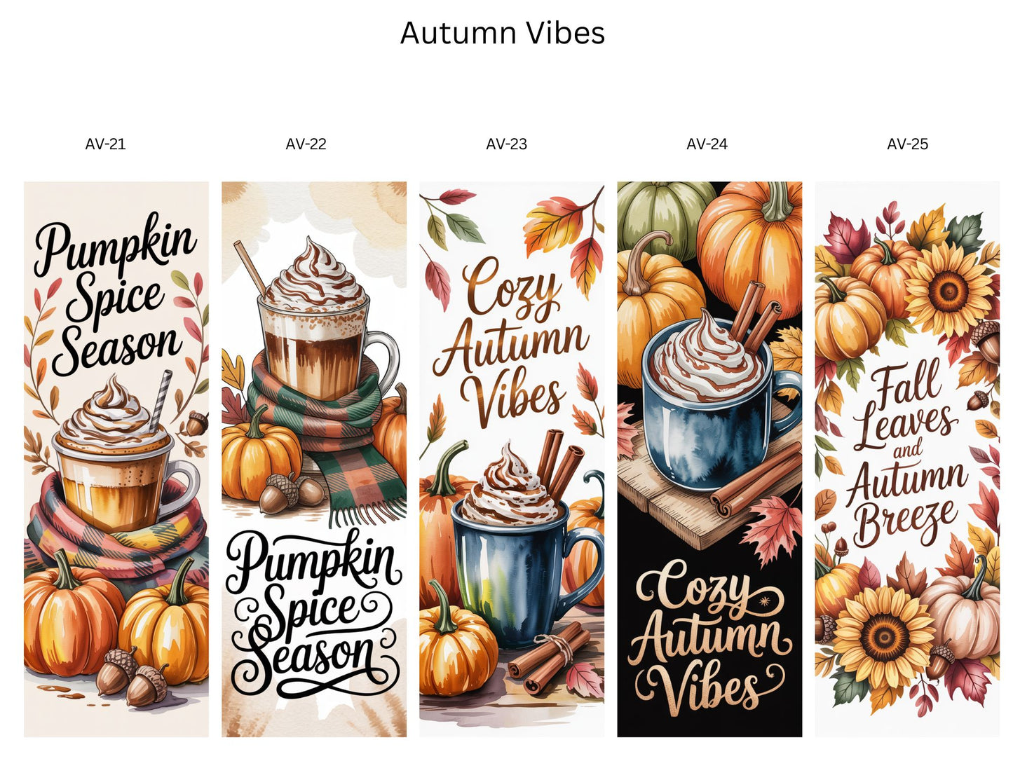 🍁 Autumn Vibes Bookmark Collection | Cozy Fall & Halloween Magic | Handmade by Semi-Cured Life