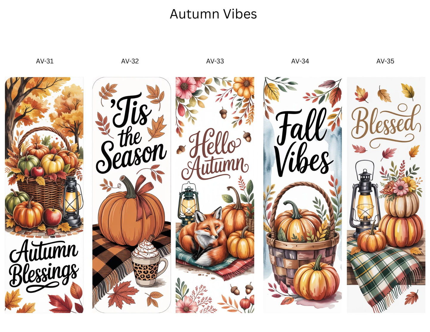 🍁 Autumn Vibes Bookmark Collection | Cozy Fall & Halloween Magic | Handmade by Semi-Cured Life