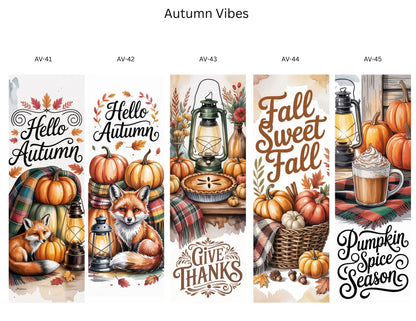 🍁 Autumn Vibes Bookmark Collection | Cozy Fall & Halloween Magic | Handmade by Semi-Cured Life