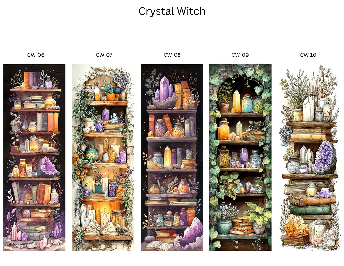 🌙 Cozy Witch Bookmark Collection