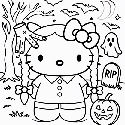 Hello Kitty, Halloween, Mini Canvas