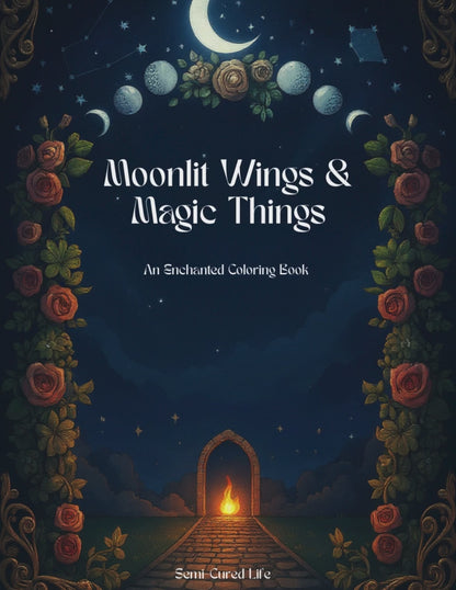 Moonlit Wings & Magic Things — Enchanted Romantasy Coloring Book